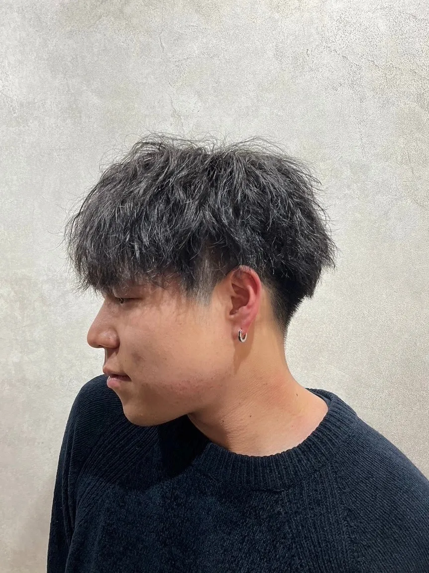 ◇辻堂/メンズ/ショート/ハイライト/ツイストスパイラルパーマ/ヘッドスパ◇